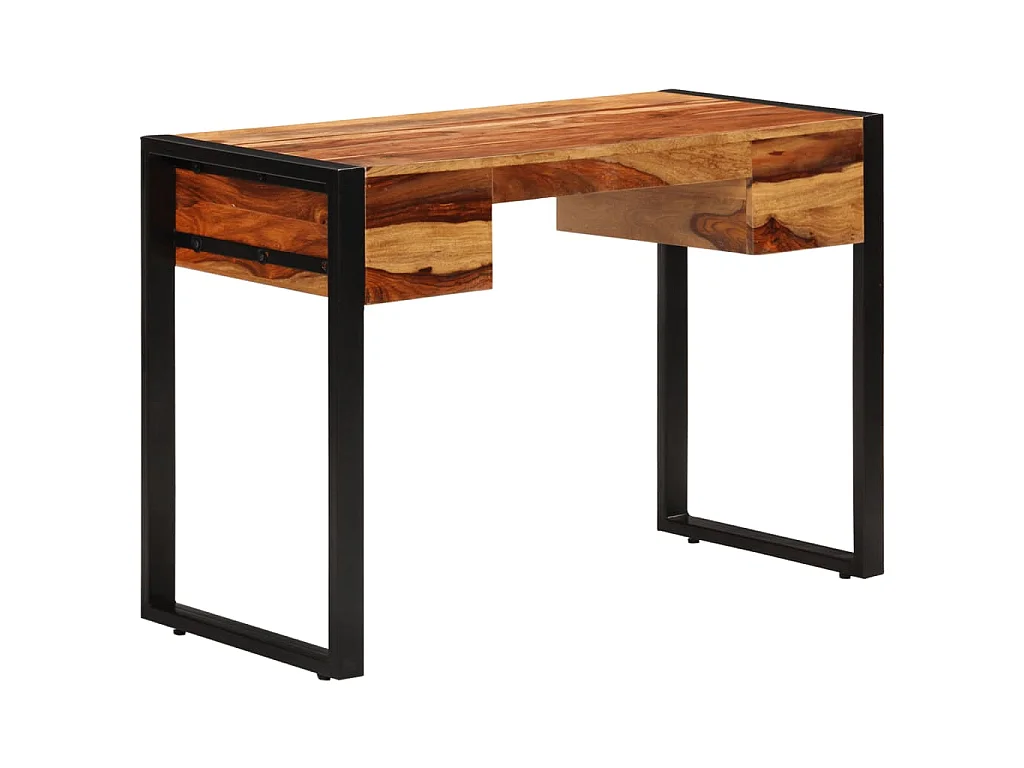 Bureau met 2 lades 110x50x77 cm massief acaciahout