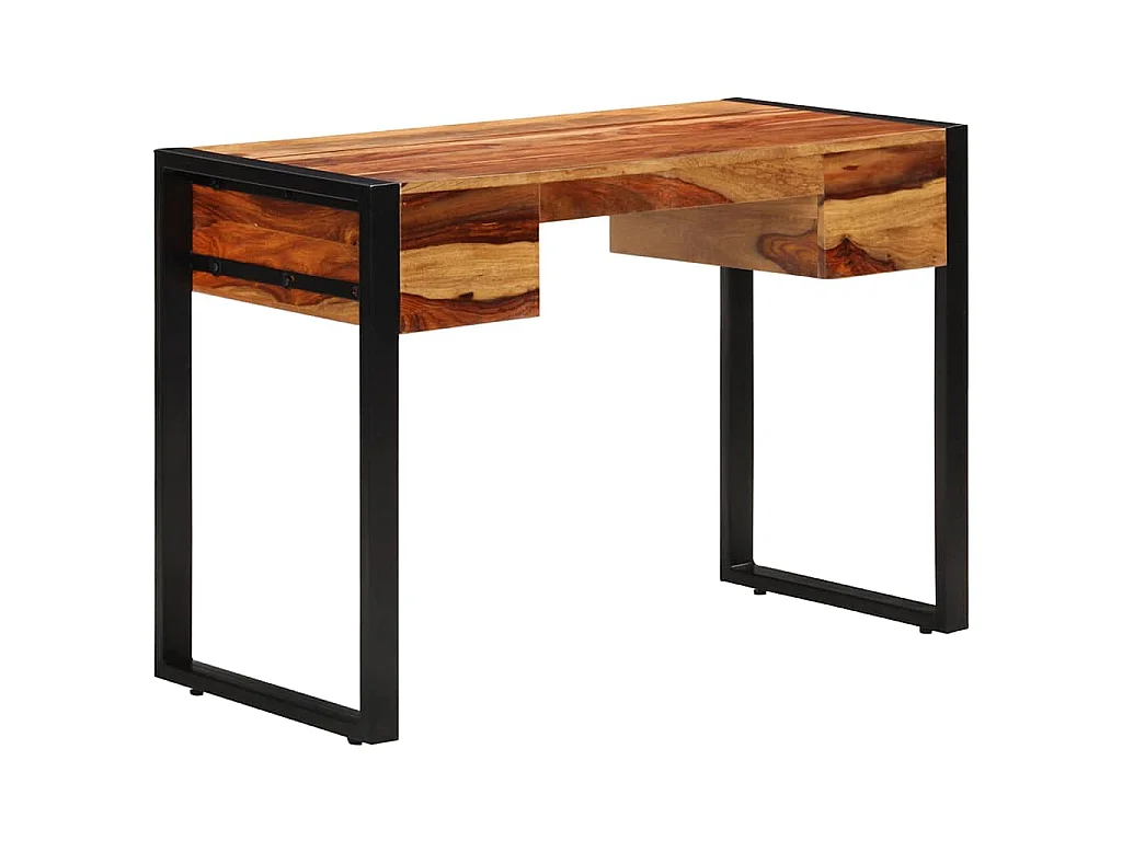 Bureau avec 2 tiroirs 110x50x77 cm Bois solide de Sesham