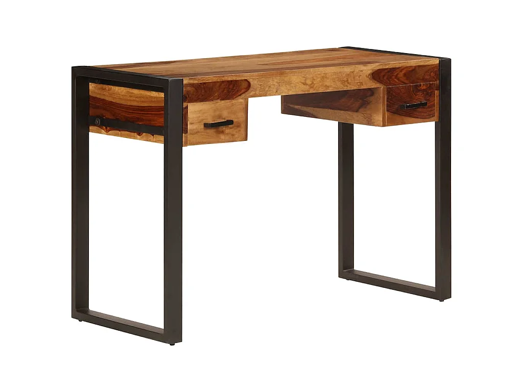 Bureau avec 2 tiroirs 110x50x77 cm Bois solide de Sesham