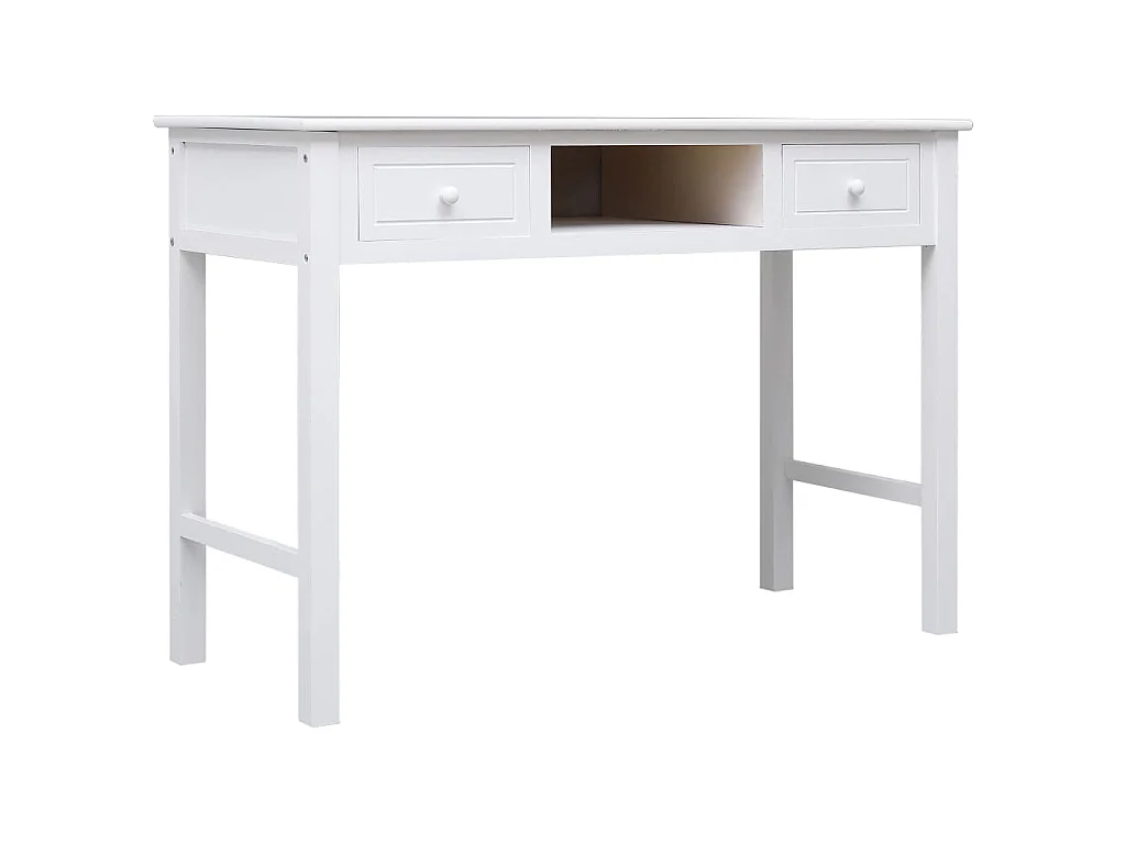 Escritorio de madera blanco 110x45x76 cm