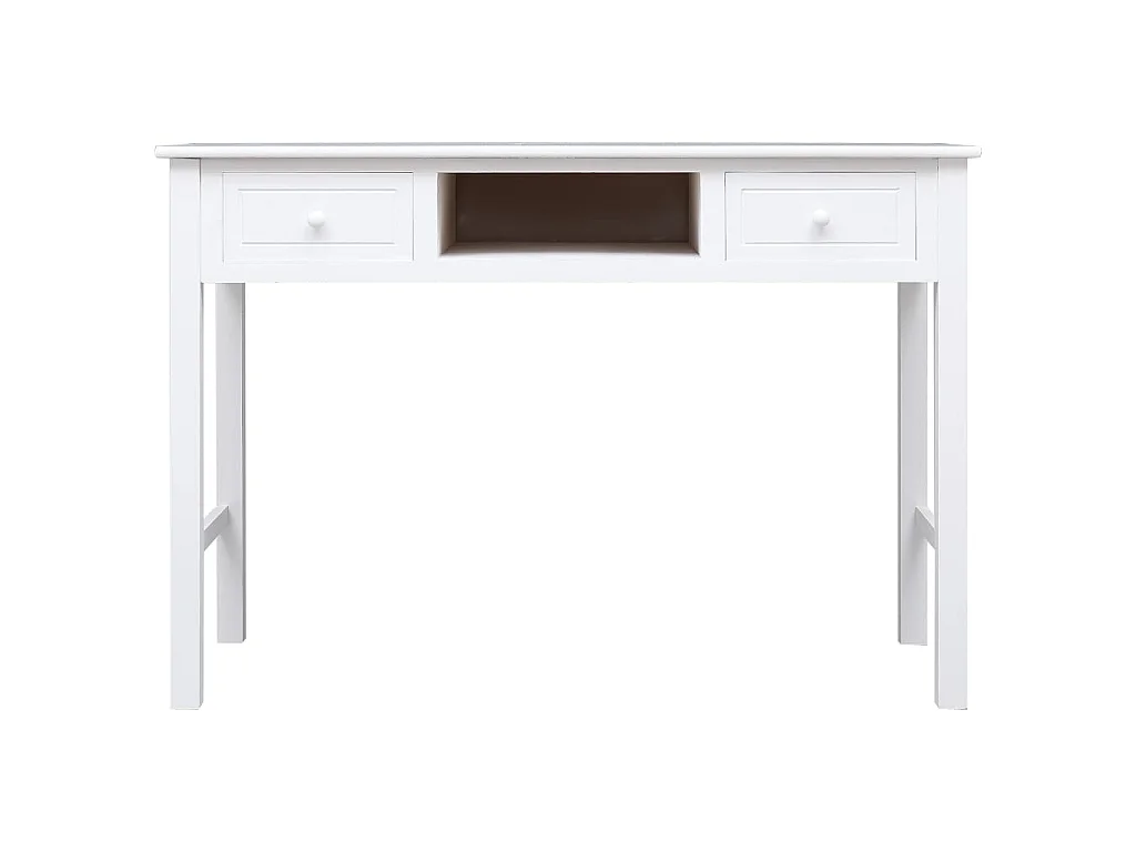 Escritorio de madera blanco 110x45x76 cm