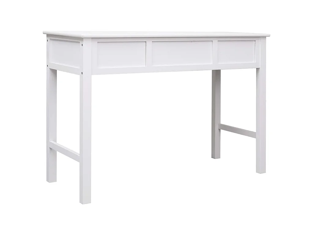 Escritorio de madera blanco 110x45x76 cm