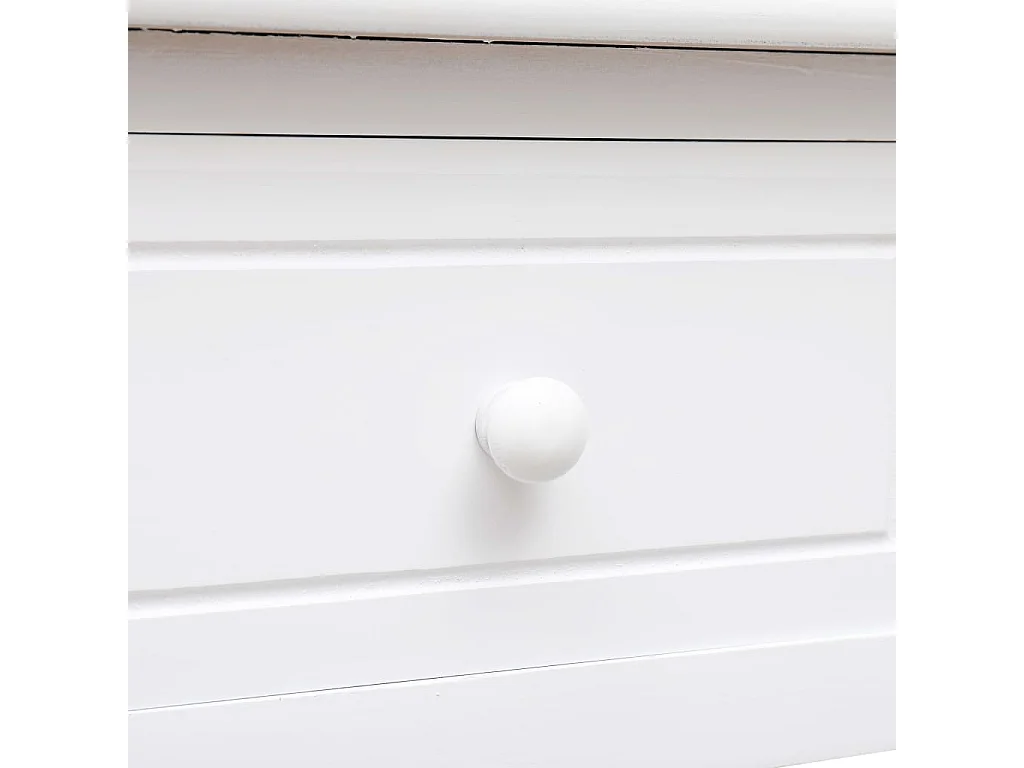 Escritorio de madera blanco 110x45x76 cm