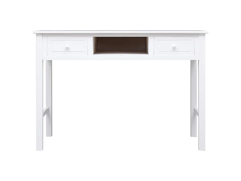 Schrijftafel 110x45x76 cm hout wit