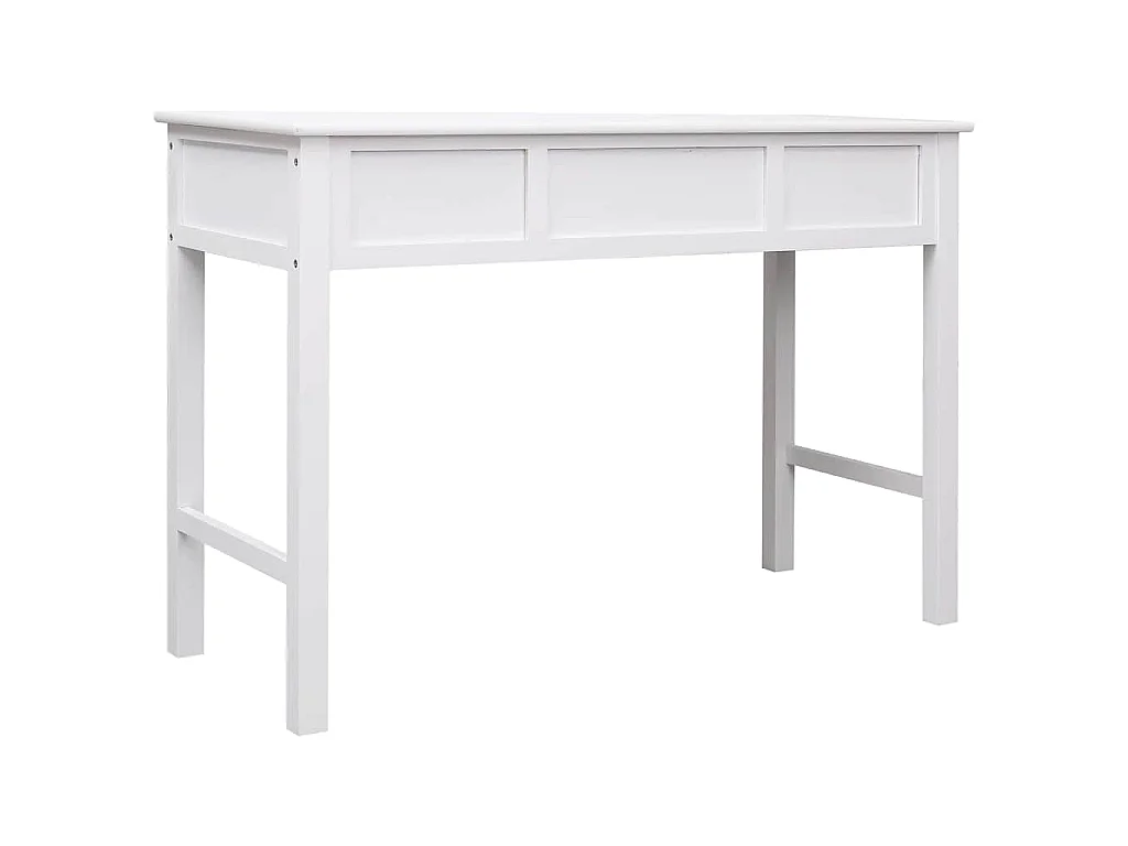 Schrijftafel 110x45x76 cm hout wit