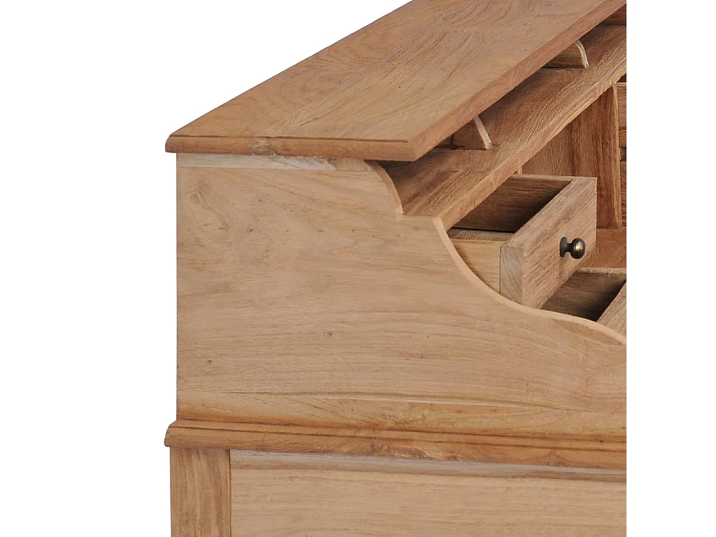 Bureau 90x50x100 cm massief teakhout