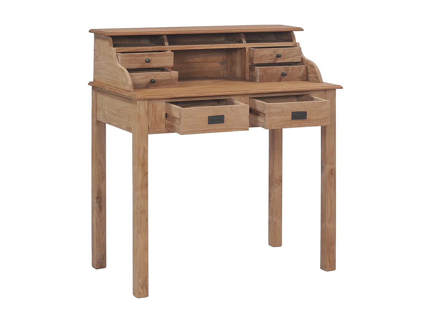 Bureau 90x50x100 cm bois de teck solide