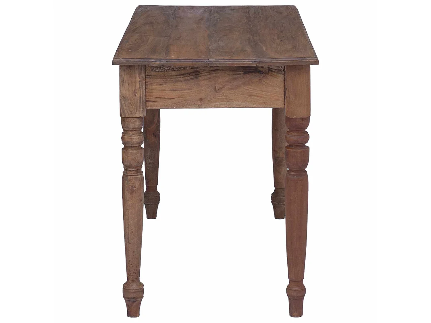 Scrivania con Cassetti 117x57x75 cm in Legno Massello di Mogano
