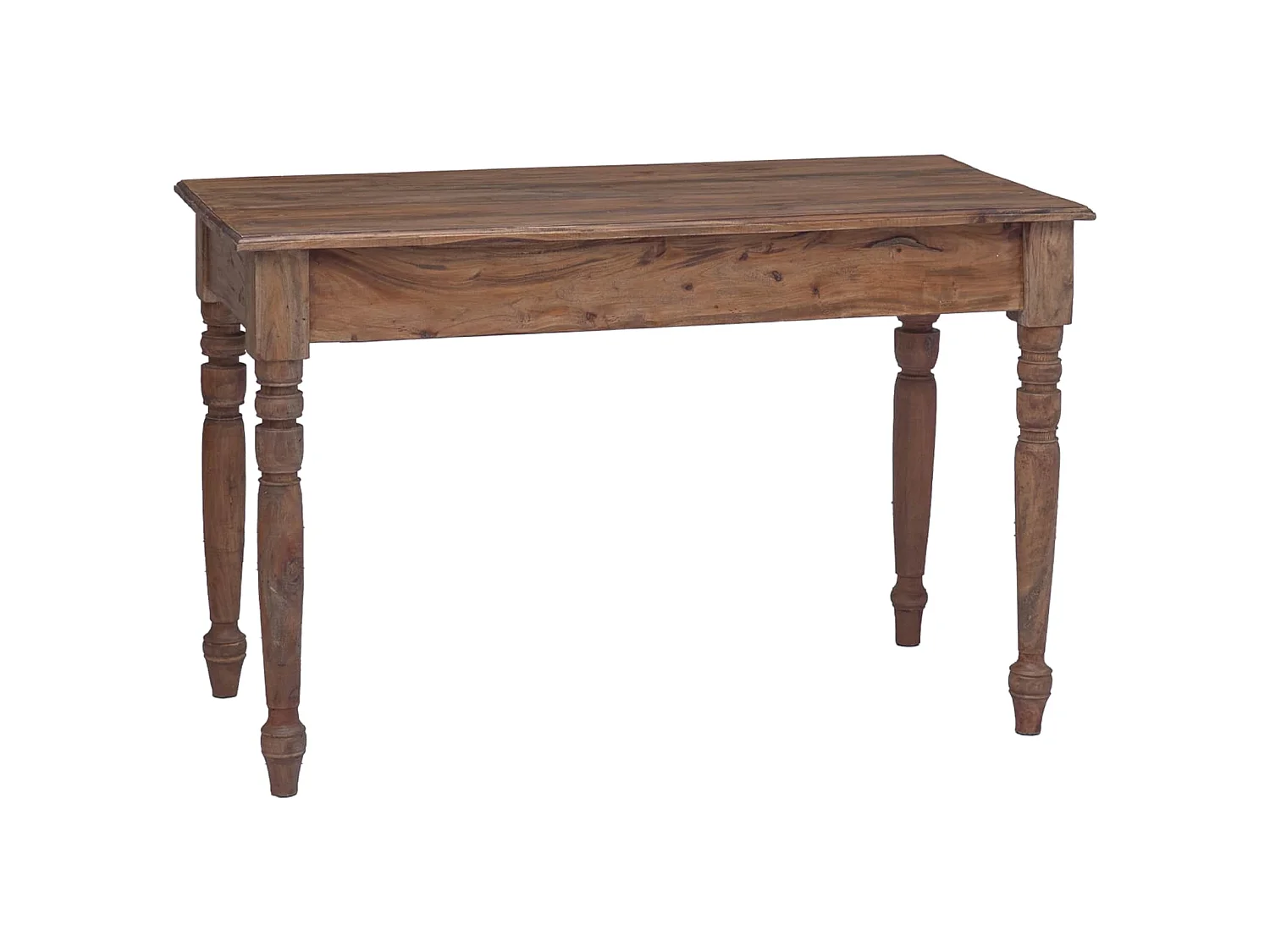 Scrivania con Cassetti 117x57x75 cm in Legno Massello di Mogano