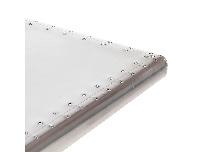 Secretária aviador 112x50x76 cm metal prateado