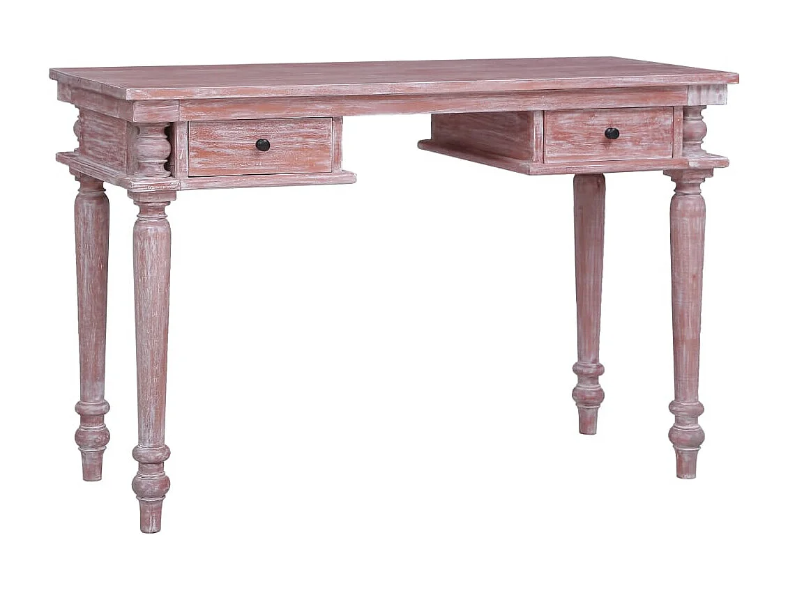 Secretária 115x50x78 cm madeira de mogno maciça