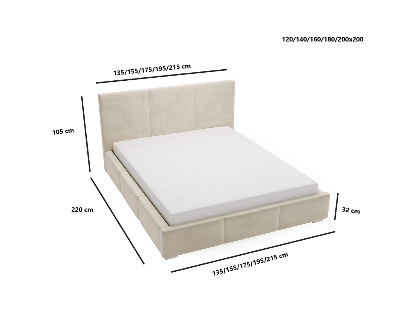 Polsterbett mit Bettkasten - 200 x 200 - Samtstoff - Blau - Bett mit Lattenrost - LINCOLN