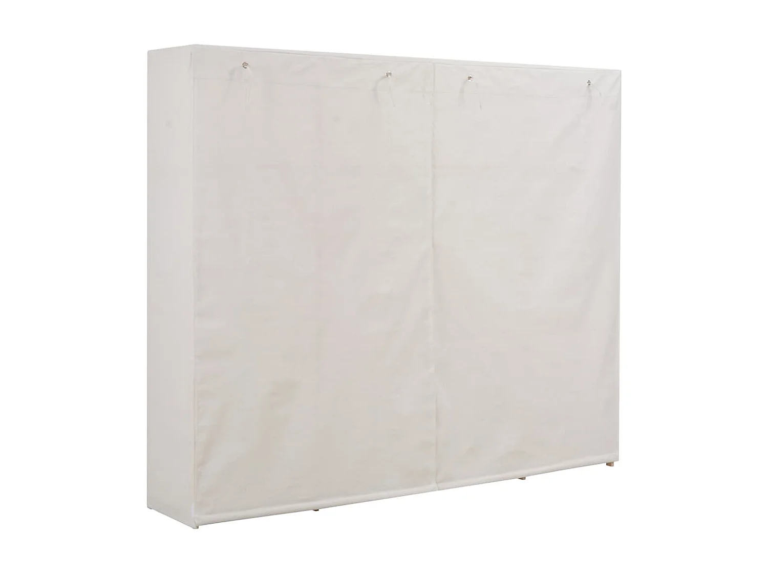 Garde-robe Blanc 200 x 40 x 170 cm Tissu