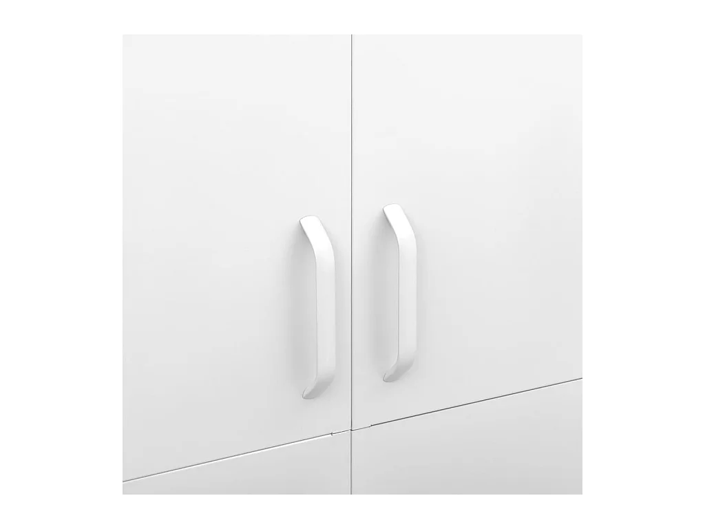 Kledingkast 90x50x180 cm staal wit