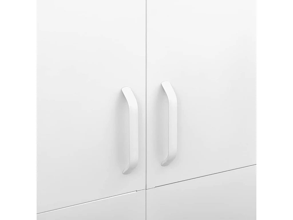 Garde-robe Blanc 90x50x180 cm Acier