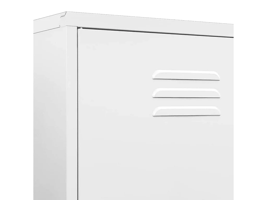 Garde-robe Blanc 90x50x180 cm Acier