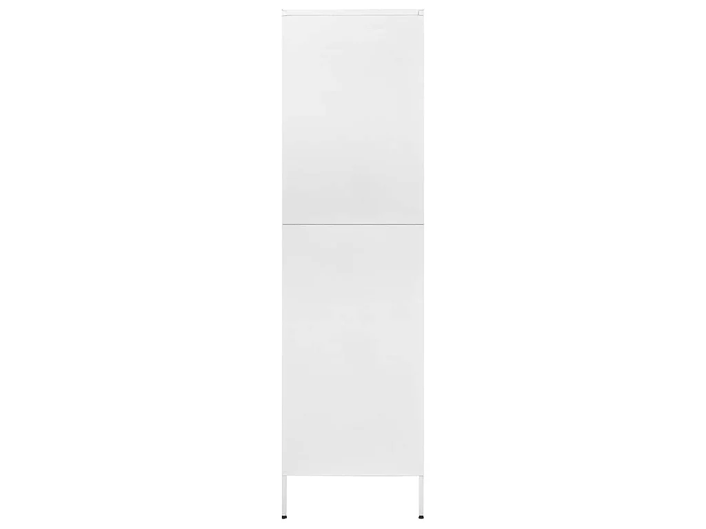 Kleiderschrank Weiß 90x50x180 cm Stahl
