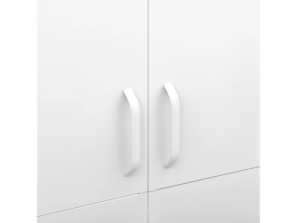 Kleiderschrank Weiß 90x50x180 cm Stahl