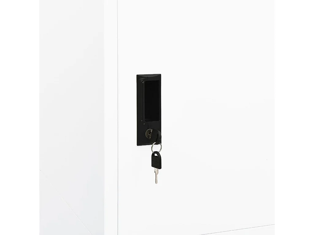 Armario de acero blanco 80x50x180 cm