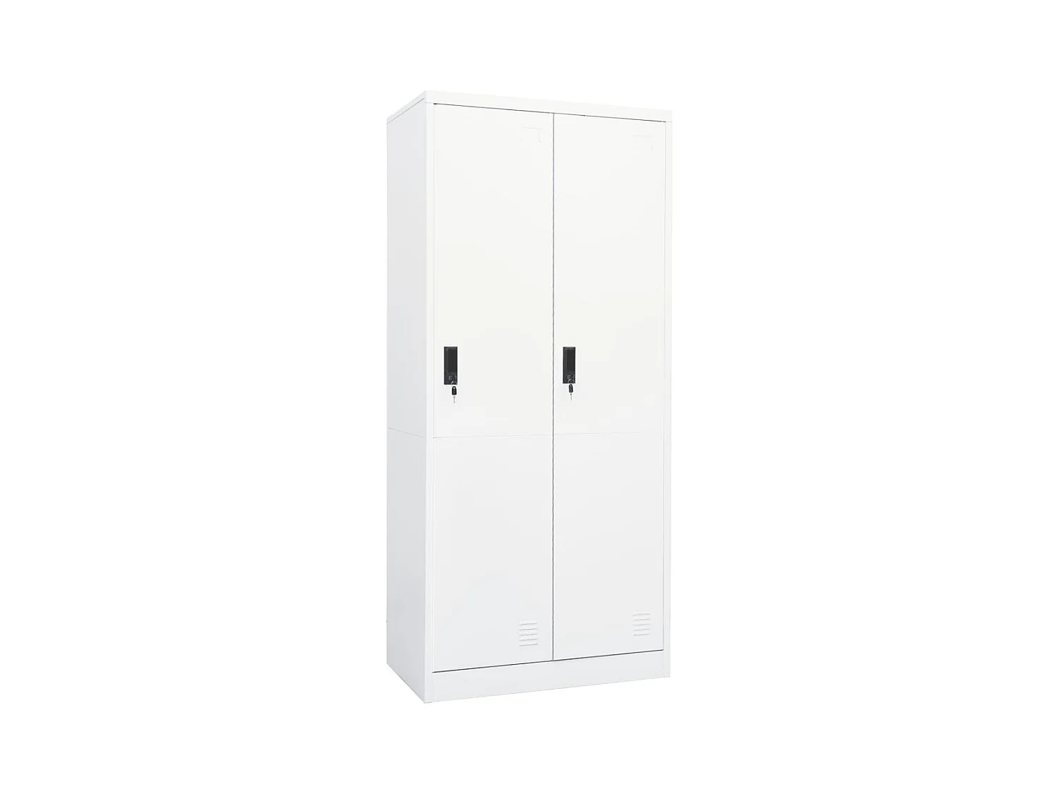 Garde-robe Blanc 80x50x180 cm Acier