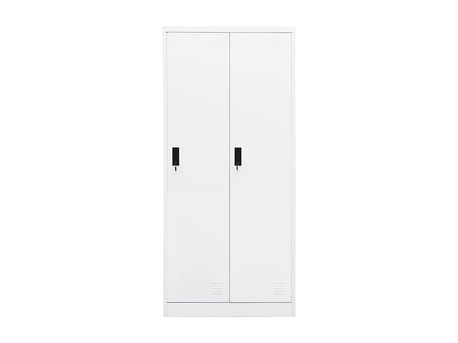 Kleiderschrank Weiß 80x50x180 cm Stahl
