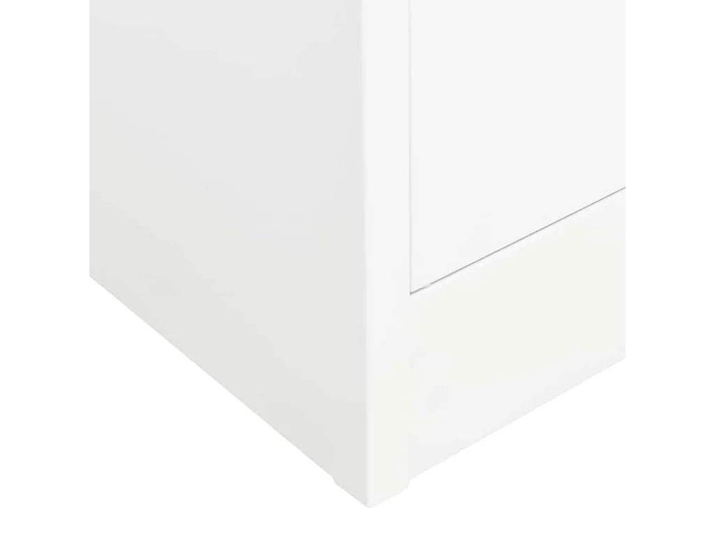 Kleiderschrank Weiß 80x50x180 cm Stahl