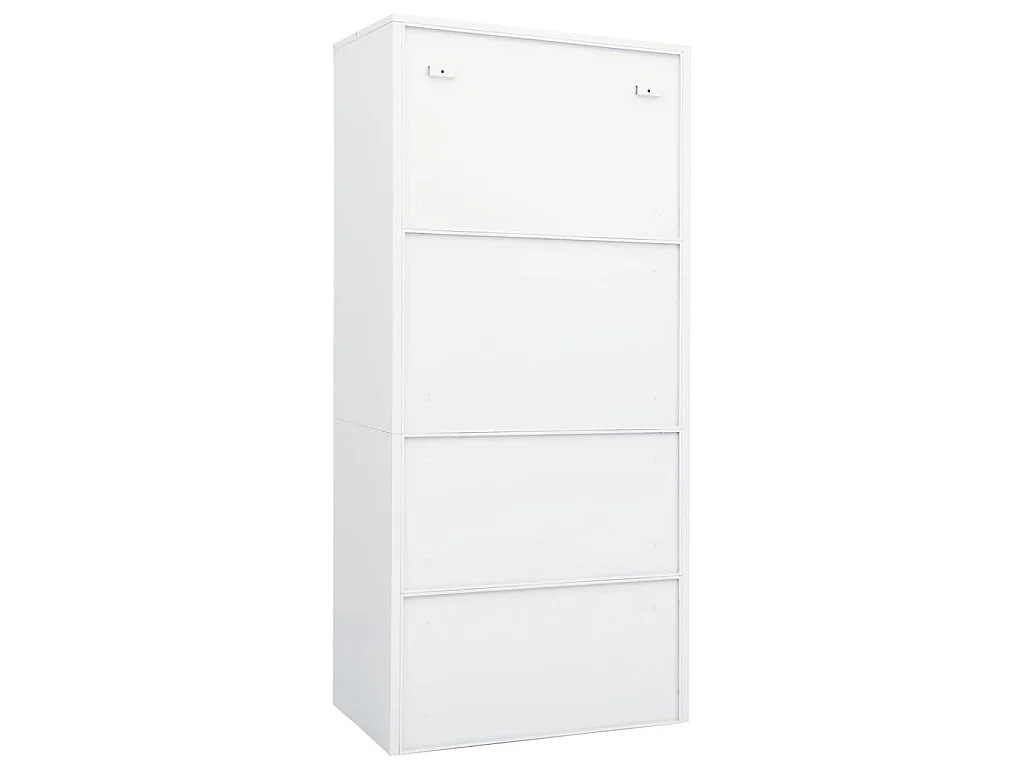 Armadio Bianco 80x50x180 cm in Acciaio