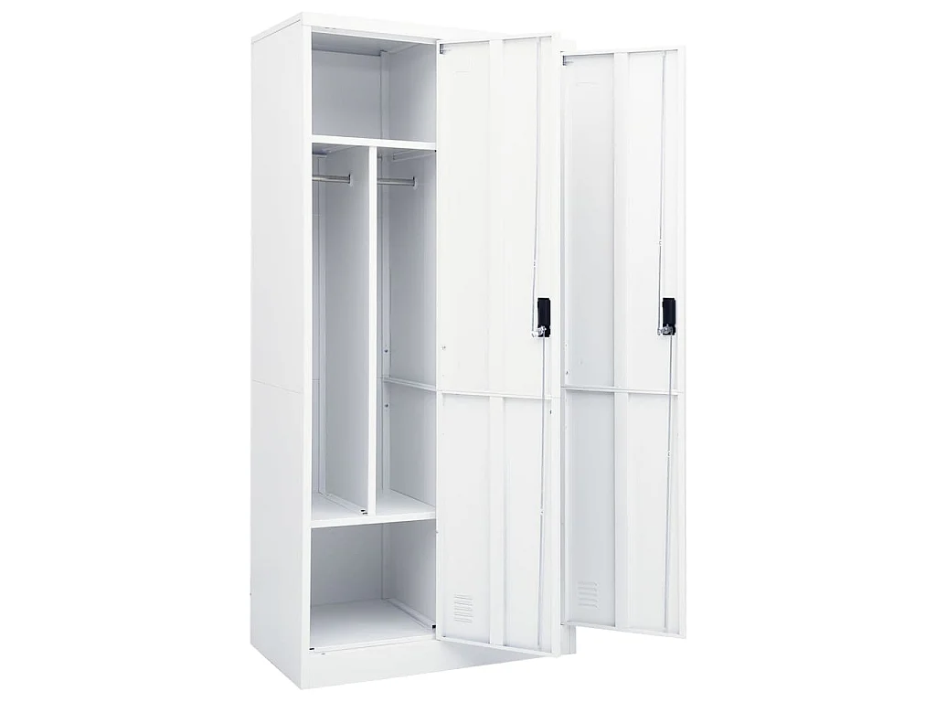 Armadio Bianco 80x50x180 cm in Acciaio