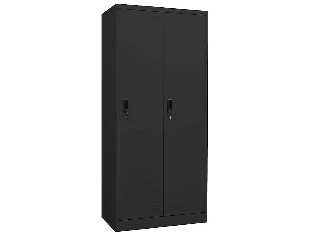 Garde-robe Anthracite 80x50x180 cm Acier