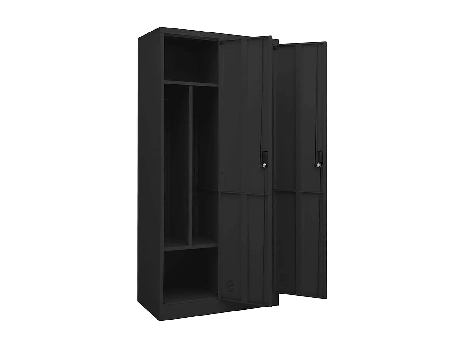 Garde-robe Anthracite 80x50x180 cm Acier