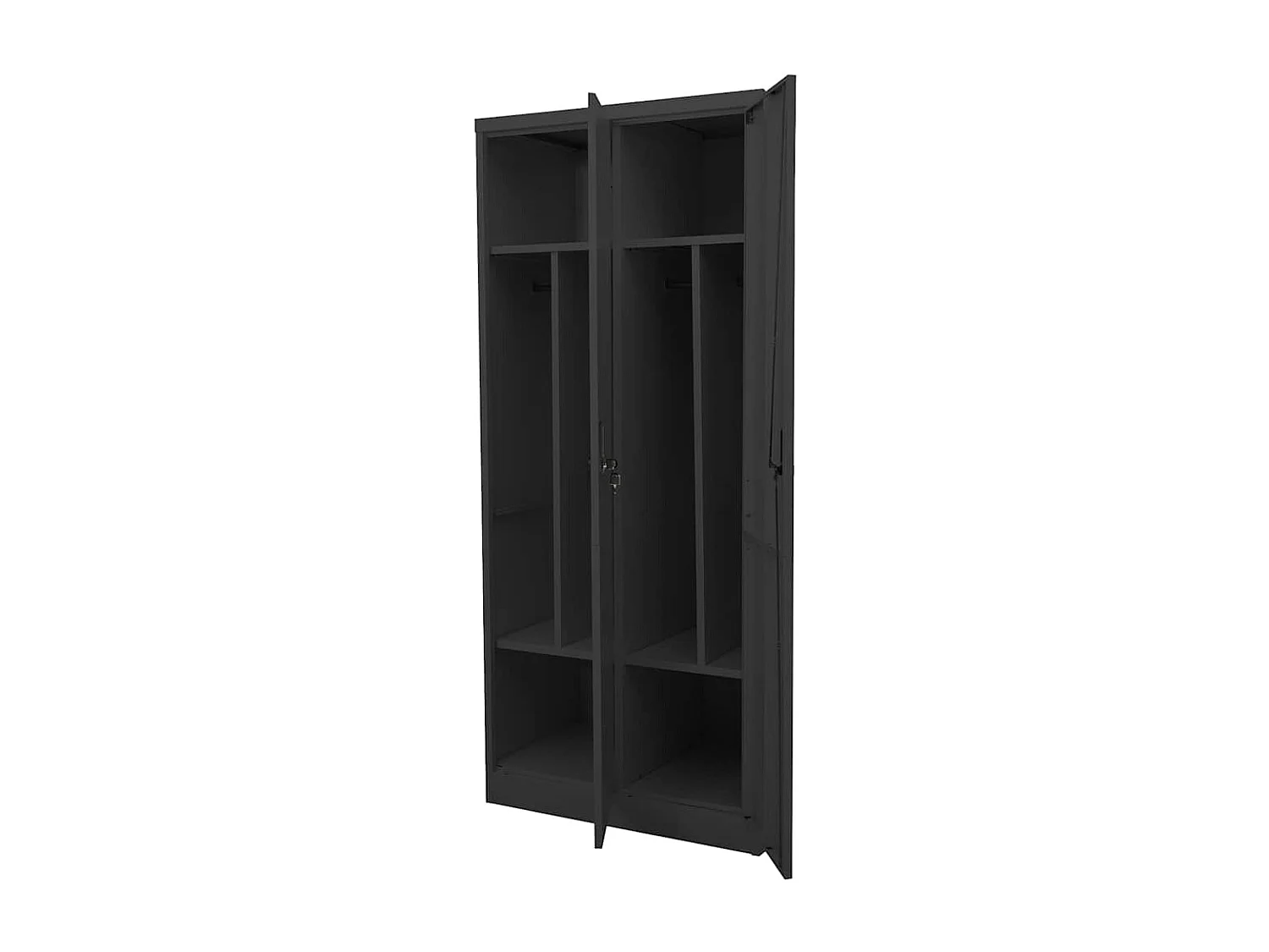 Garde-robe Anthracite 80x50x180 cm Acier