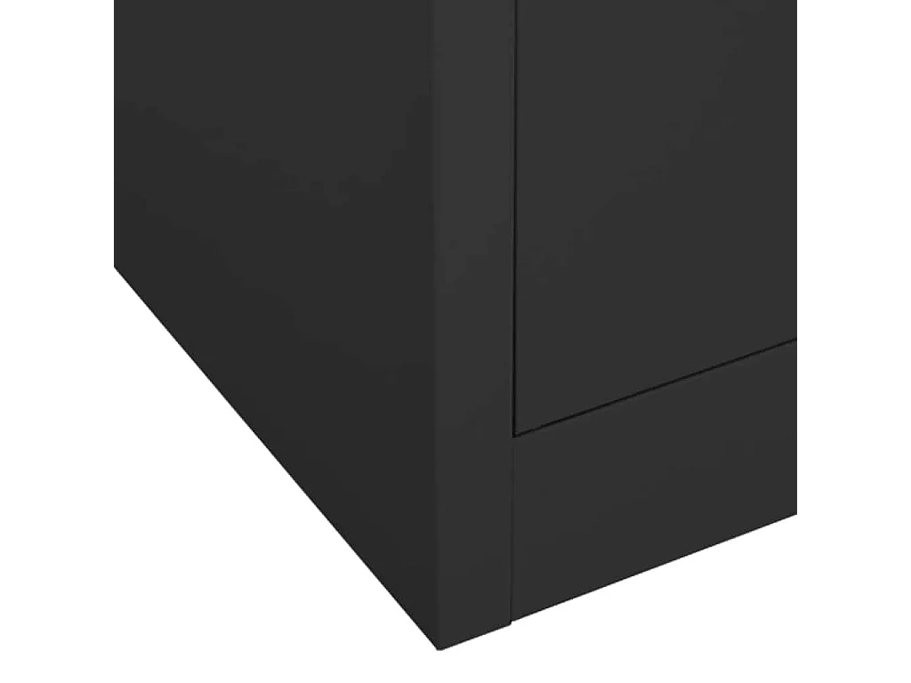 Garde-robe Anthracite 80x50x180 cm Acier