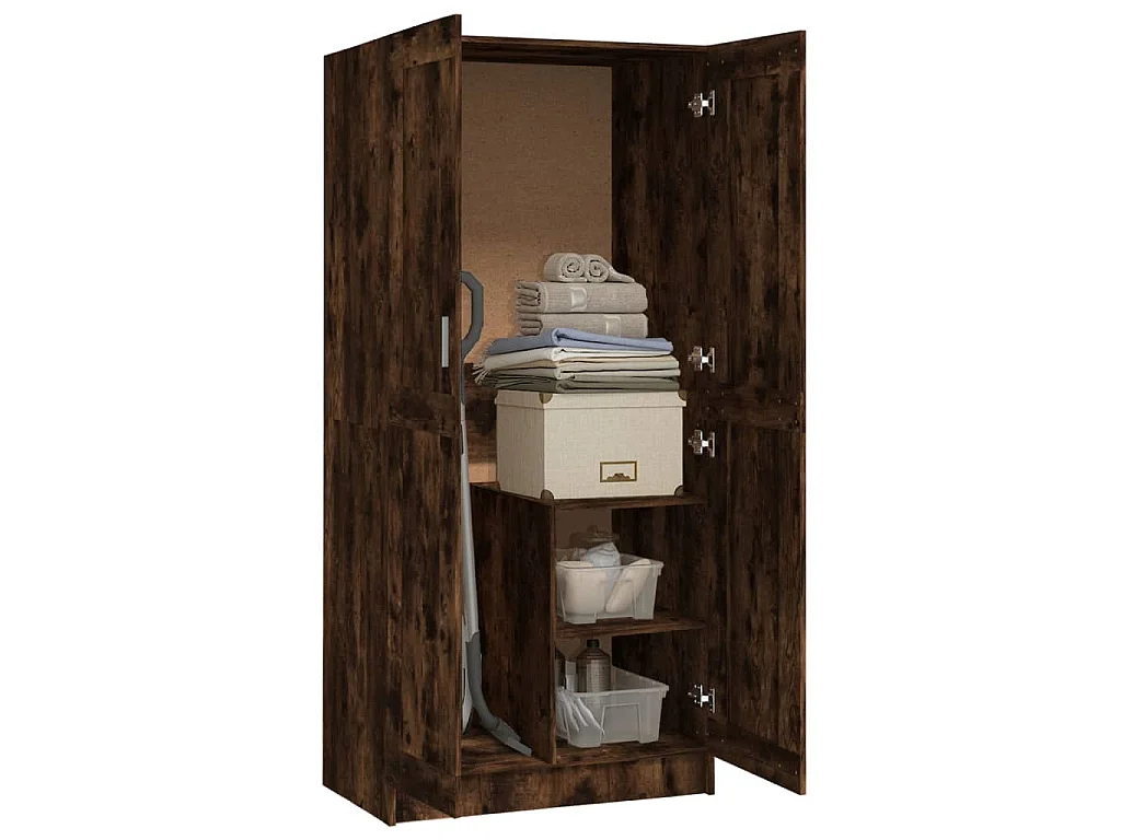 Garde-robe Chêne fumé 82,5x51,5x180 cm Bois d'ingénierie
