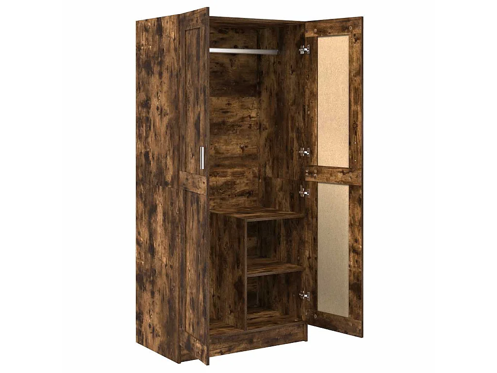 Garde-robe Chêne fumé 82,5x51,5x180 cm Bois d'ingénierie