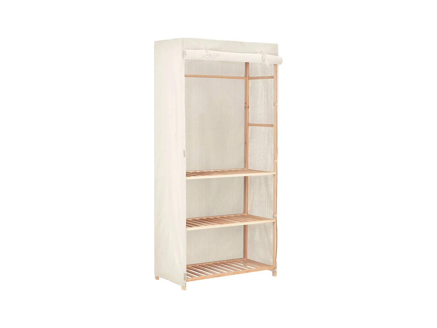 Garde-robe à 3 niveaux 79 x 40 x 170 cm