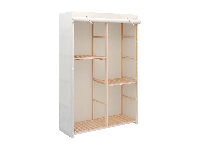 Kleiderschrank mit 3 Ebenen 110 x 40 x 170 cm