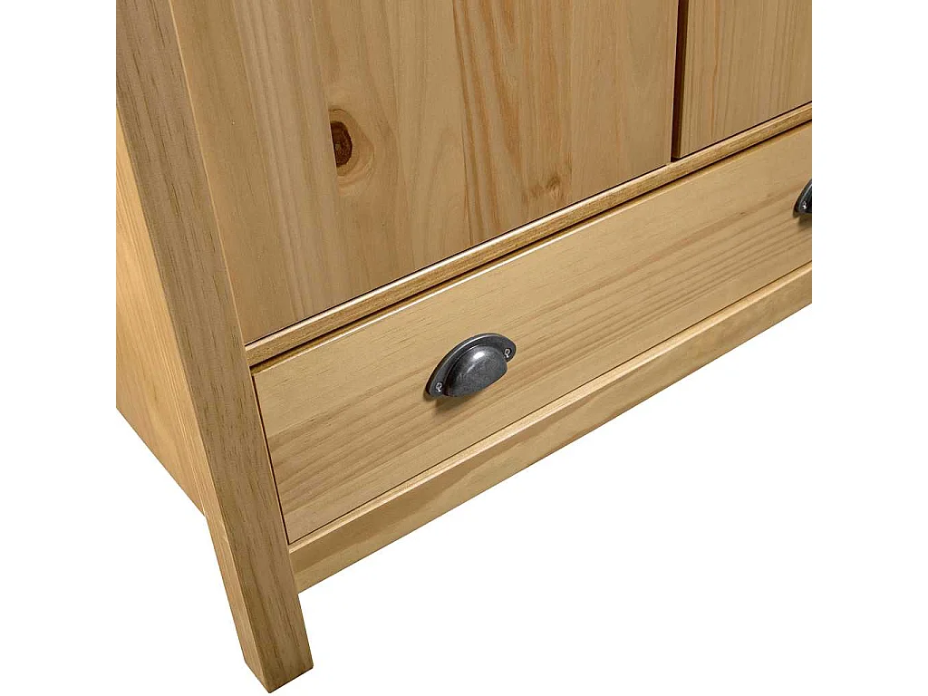 Garde-robe à 2 portes Hill 89x50x170 cm Bois de pin solide