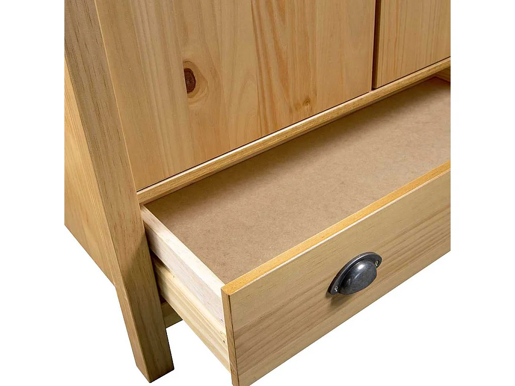 Armario de 2 puertas Hill madera maciza pino 89x50x170cm