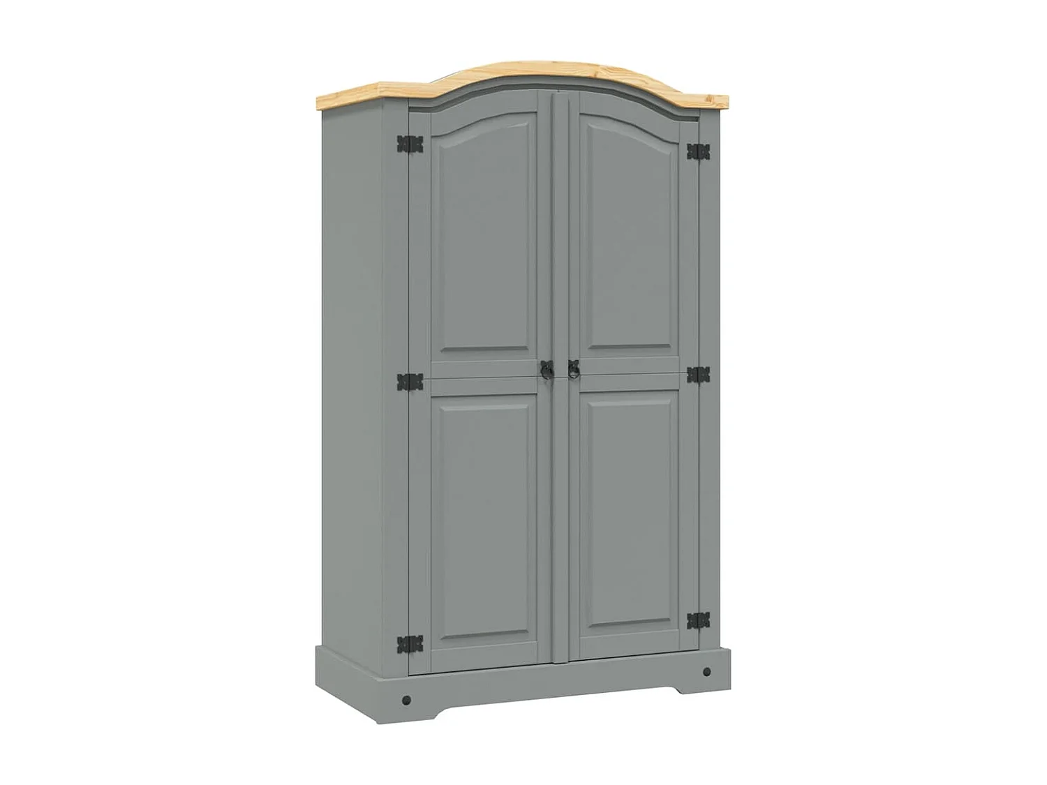 Garde-robe avec 2 portes Gamme Corona pin mexicain Gris