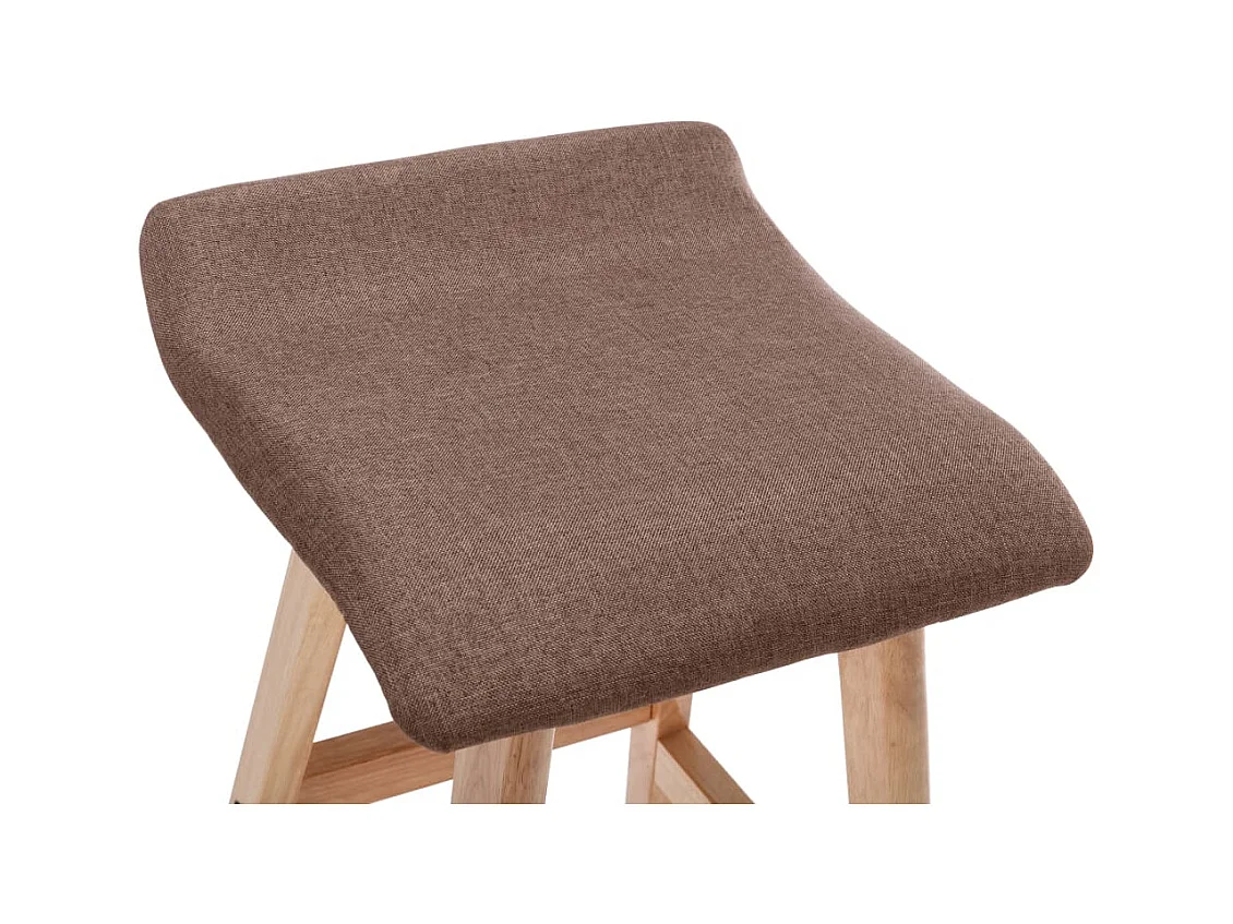 Barhocker Taupe Stoff