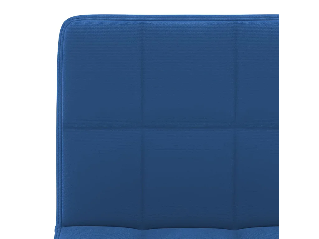 Tabourets de bar lot de 2 bleu velours