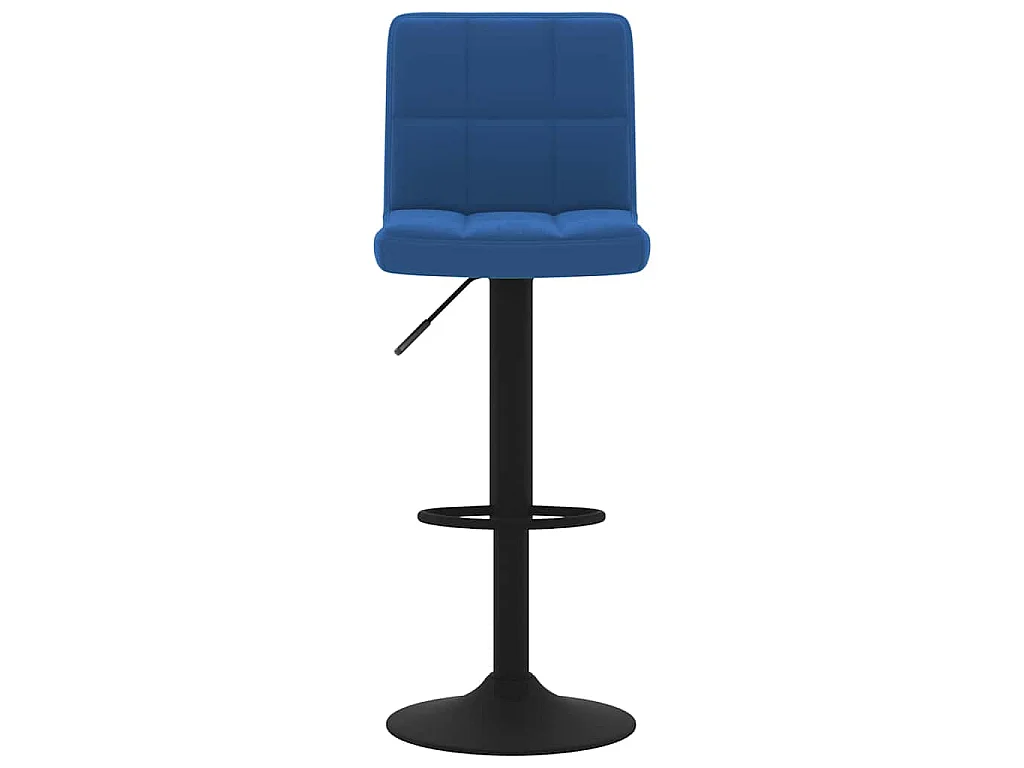 Barkrukken 2 st fluweel blauw