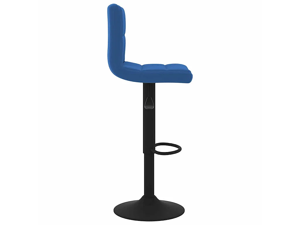 Barkrukken 2 st fluweel blauw