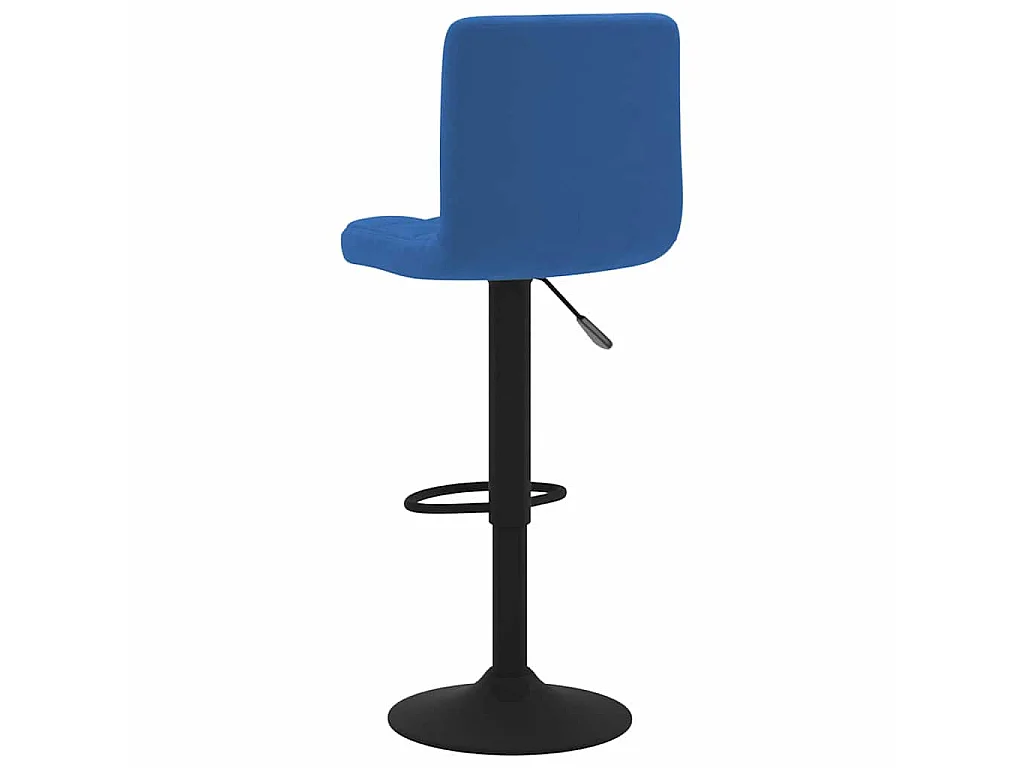 Barkrukken 2 st fluweel blauw