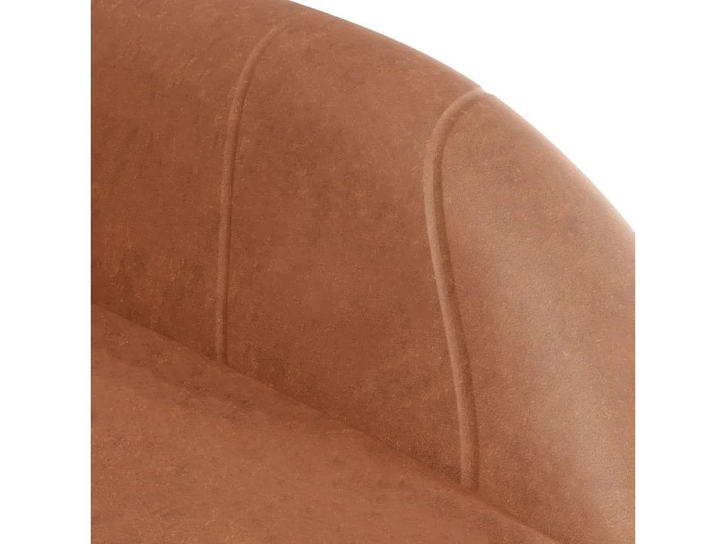 Tabourets de bar lot de 2 marron clair similicuir