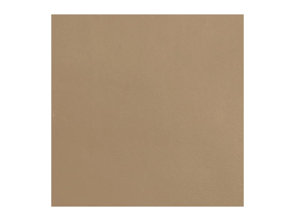 Voetenbank 60x60x36 cm kunstleer cappuccinokleurig