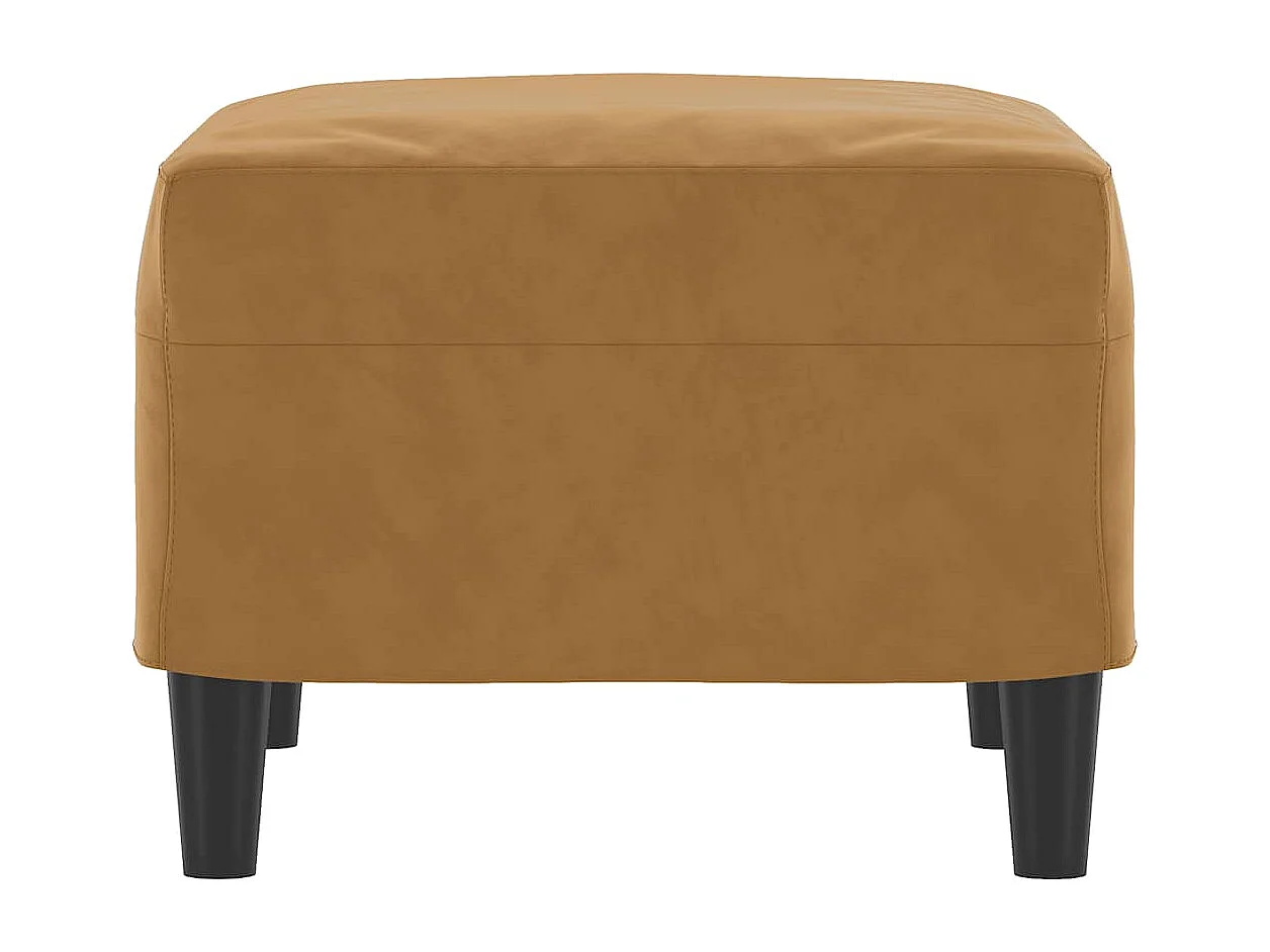 Fußhocker Braun 60x50x41 cm Samt