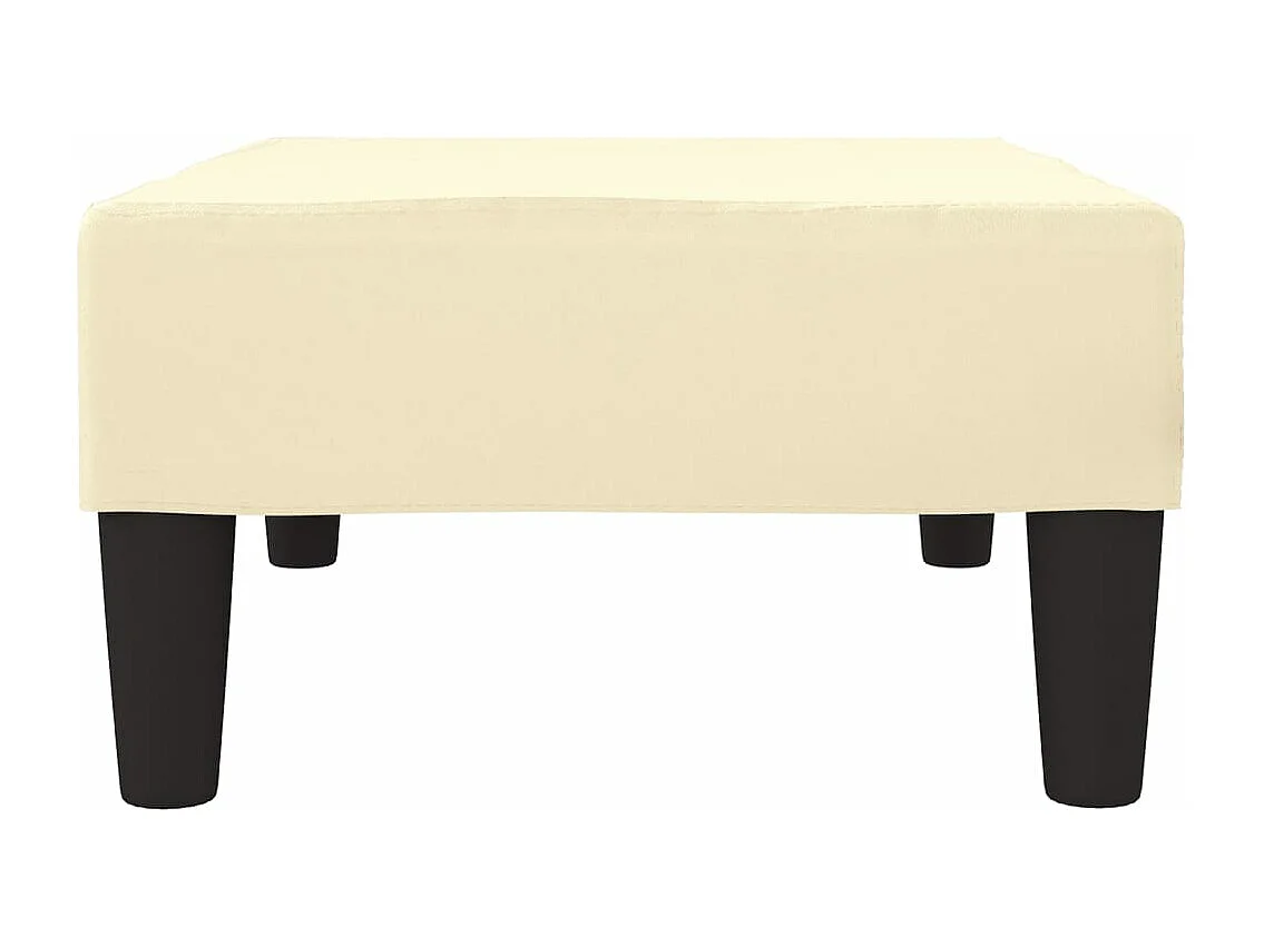 Repose-pied Crème 78x56x32 cm Similicuir