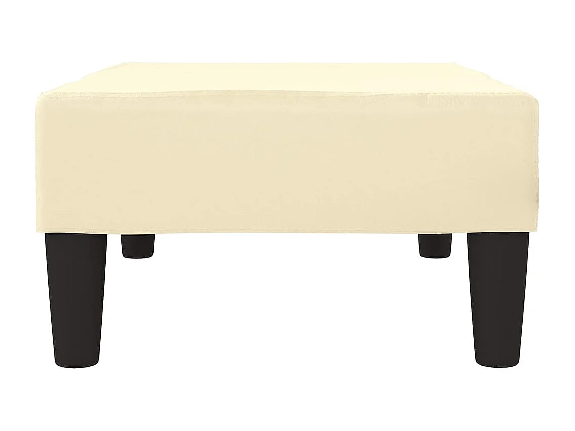 Repose-pied Crème 78x56x32 cm Similicuir