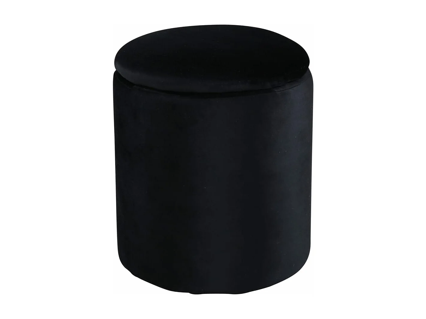 Pouf Limpen 32x32x40 cm Velours Noir